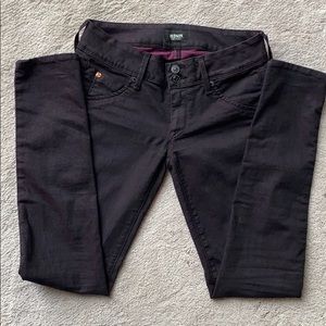 Hudson dark  eggplant/plum jeans